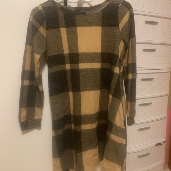 Plaid Sweater Dress for Women - Picture 4 of 7